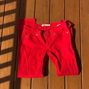 Red Levi’s Jeans